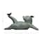 Hello Honey® 7.5" Gray Yoga Pig with Bird Decoration